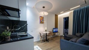 Apartment, 1 Bedroom, Smoking, Balcony | Living room - Bliss Haven Apartment (Tirana)