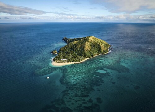 Private Fijian Island. Concrete and Glass Modern Home. Come surf, sun and play