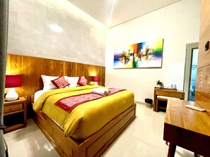 經濟雙人房, 露台 | 書桌、免費 Wi-Fi