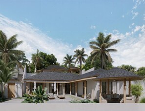 Depan hartanah - siang/malam