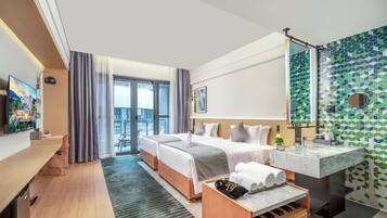 Comfort Double Room | In-room safe, blackout curtains, soundproofing, iron/ironing board