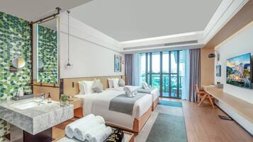 In-room safe, blackout drapes, soundproofing, iron/ironing board