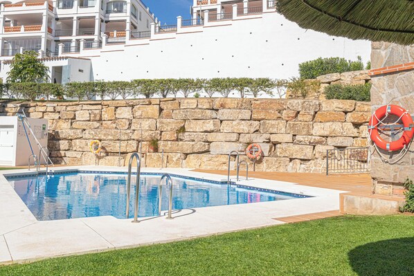 Honeymoon Penthouse, Multiple Bedrooms, 2 Bathrooms, Mountainside (Calahonda Palmeras Best Views) | Pool | A heated pool - Calahonda Palmeras Best Views (Mijas)