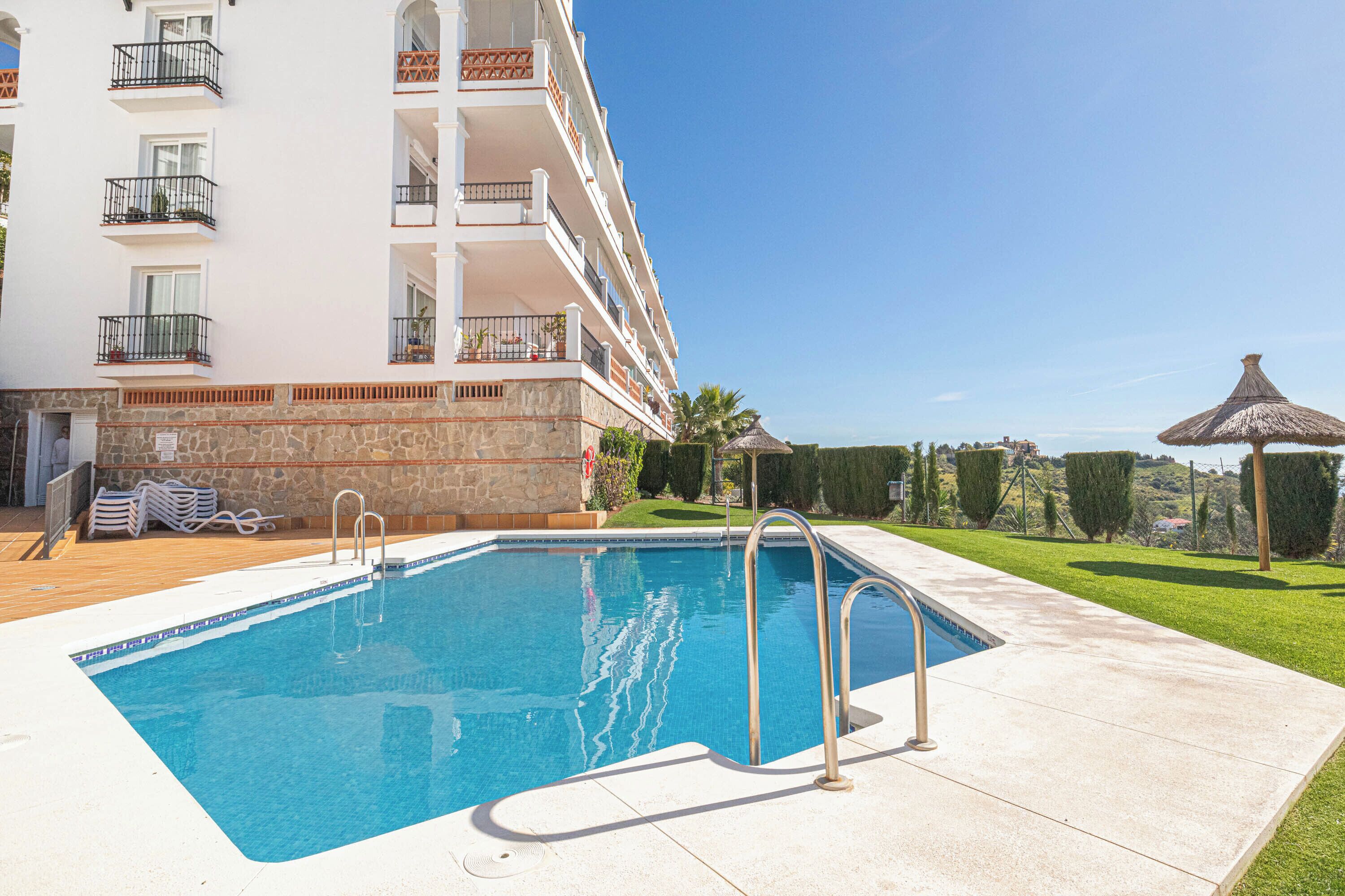 Honeymoon Penthouse, Multiple Bedrooms, 2 Bathrooms, Mountainside (Calahonda Palmeras Best Views) | Pool | A heated pool