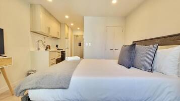 1 habitación, escritorio y espacio para trabajar con laptop