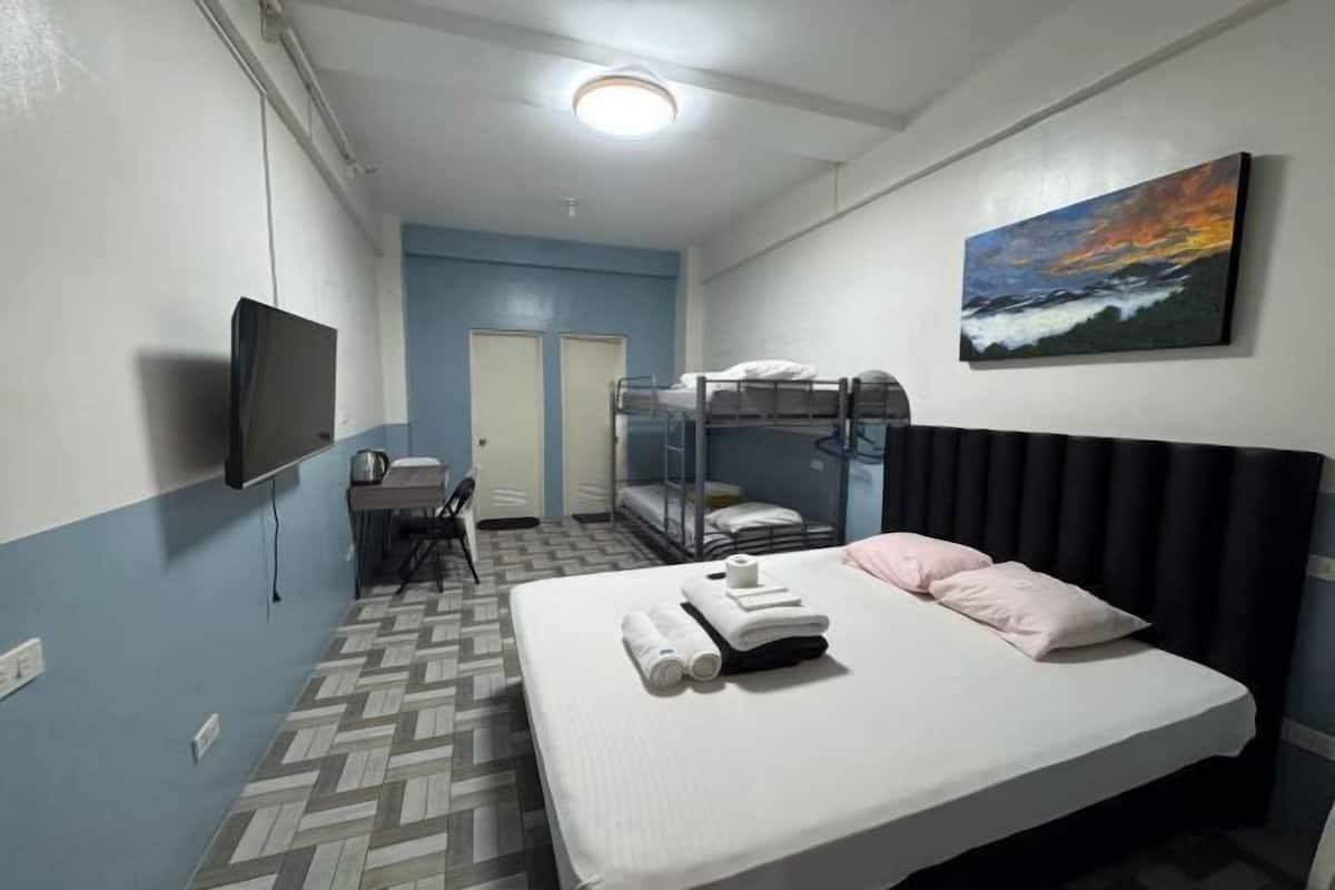Iron/ironing board (on request), WiFi (free), bed sheets