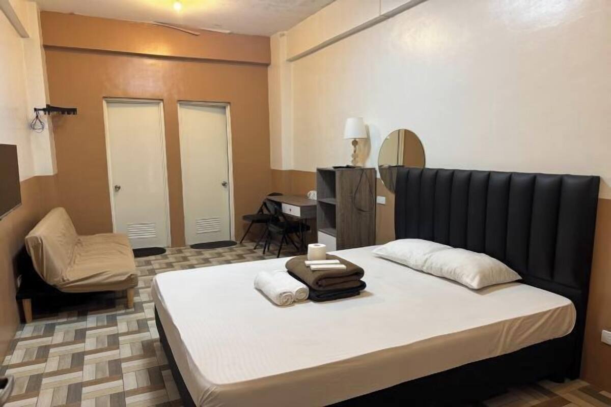 Iron/ironing board (on request), WiFi (free), bed sheets