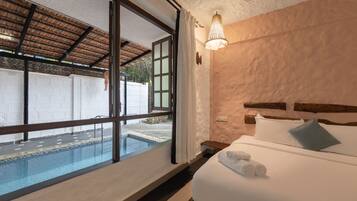 Villa superior, 3 habitaciones, alberca privada | Vista desde la habitación