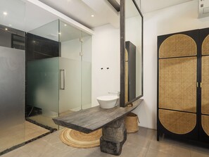 Villa, vista al mar | Baño
