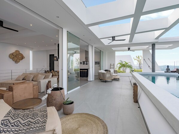 Villa, Sea View | Living area