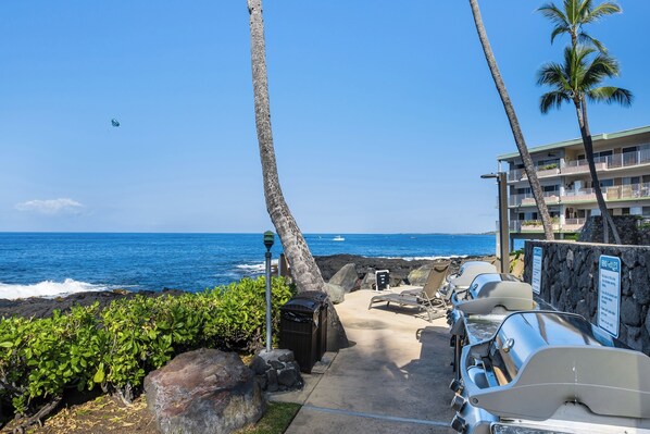 Liegestühle, Strandtücher