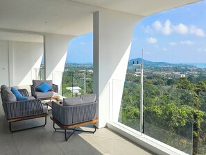 Villa, vue mer | Coin séjour