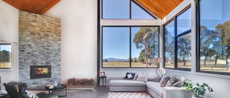 TV connectée, cheminée