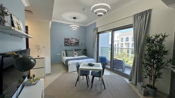 In-room safe, desk, laptop workspace, blackout curtains