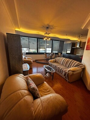 Appartamento, 3 camere da letto, vista oceano | Soggiorno