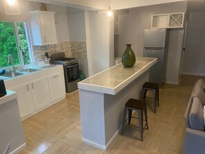 Private kitchen - Charming 2-bedroom apartment in gorgeous Grande Riviere with AC, WiFi (Grande Riviere)