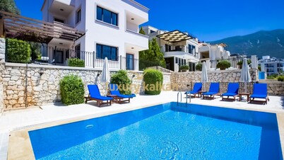 Located on Kalkan's Kalamar road, with a capacity of six people.