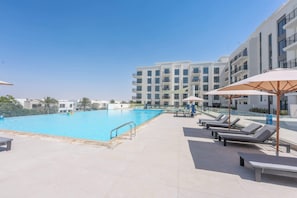 Pool - Free housekeeping visits during your stay - StayShort - Elegant 2BR Residence in the New The Diplomat (Townsquare)
