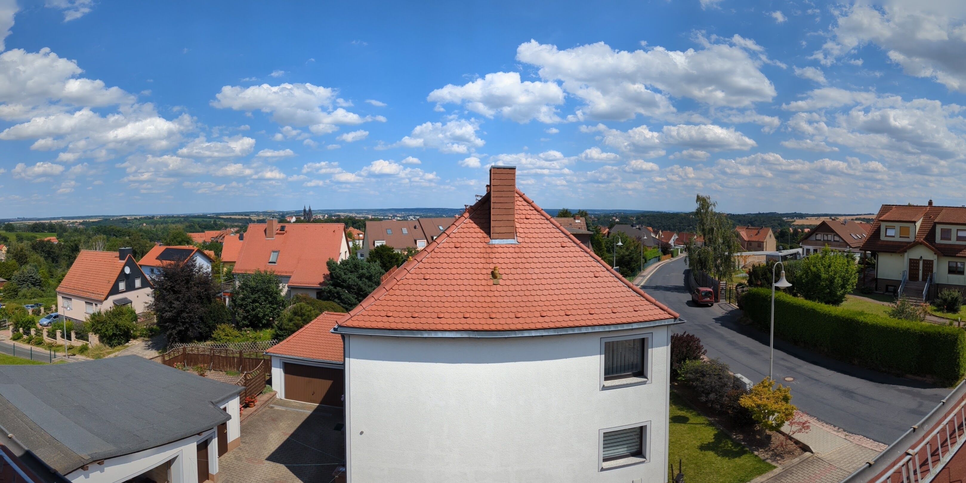 Blick von der Unterkunft