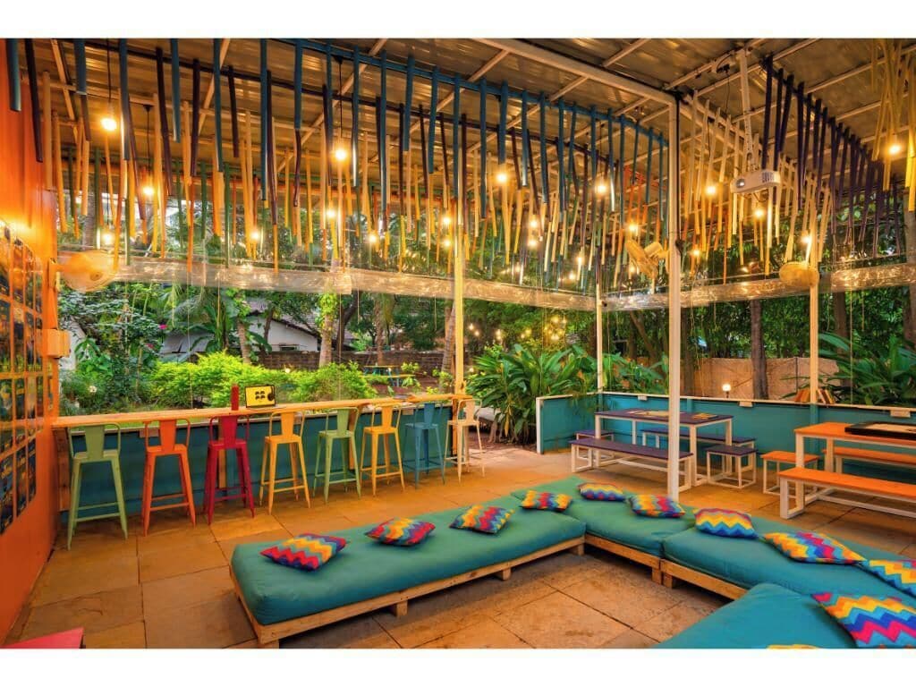 Área de estar no saguão