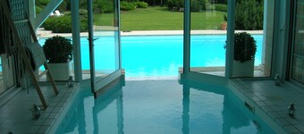 Luxurious 6BR Chalet with Pool, Sauna & Tennis Court in Saint-Paul-en-Chablais