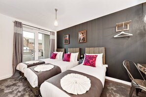 4 bedrooms, iron/ironing board, travel crib, free WiFi