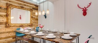 Fab large house with a fantastic roof terrace with Champagne bar plus large hair and make up bar!