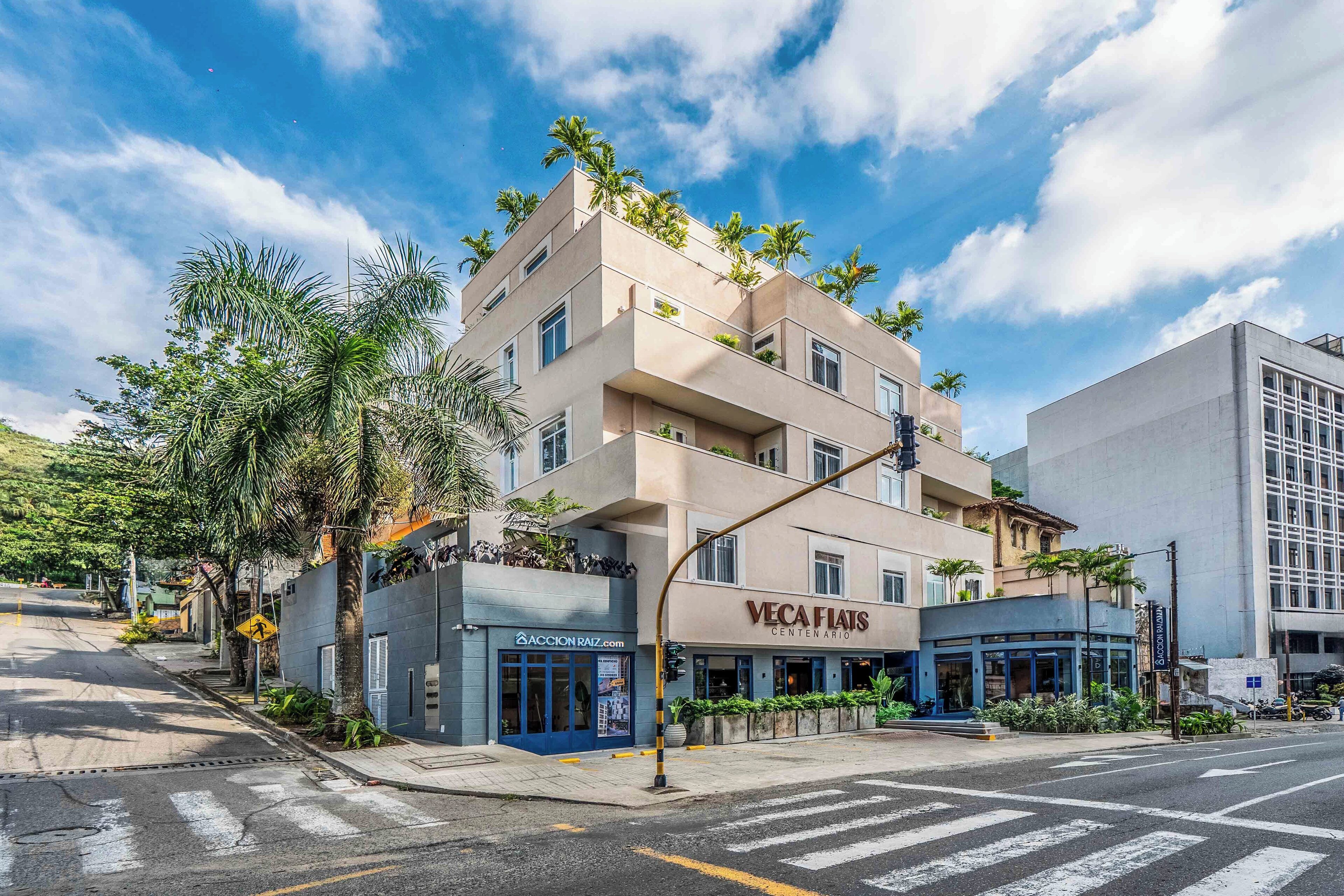 Overnatningsstedets facade