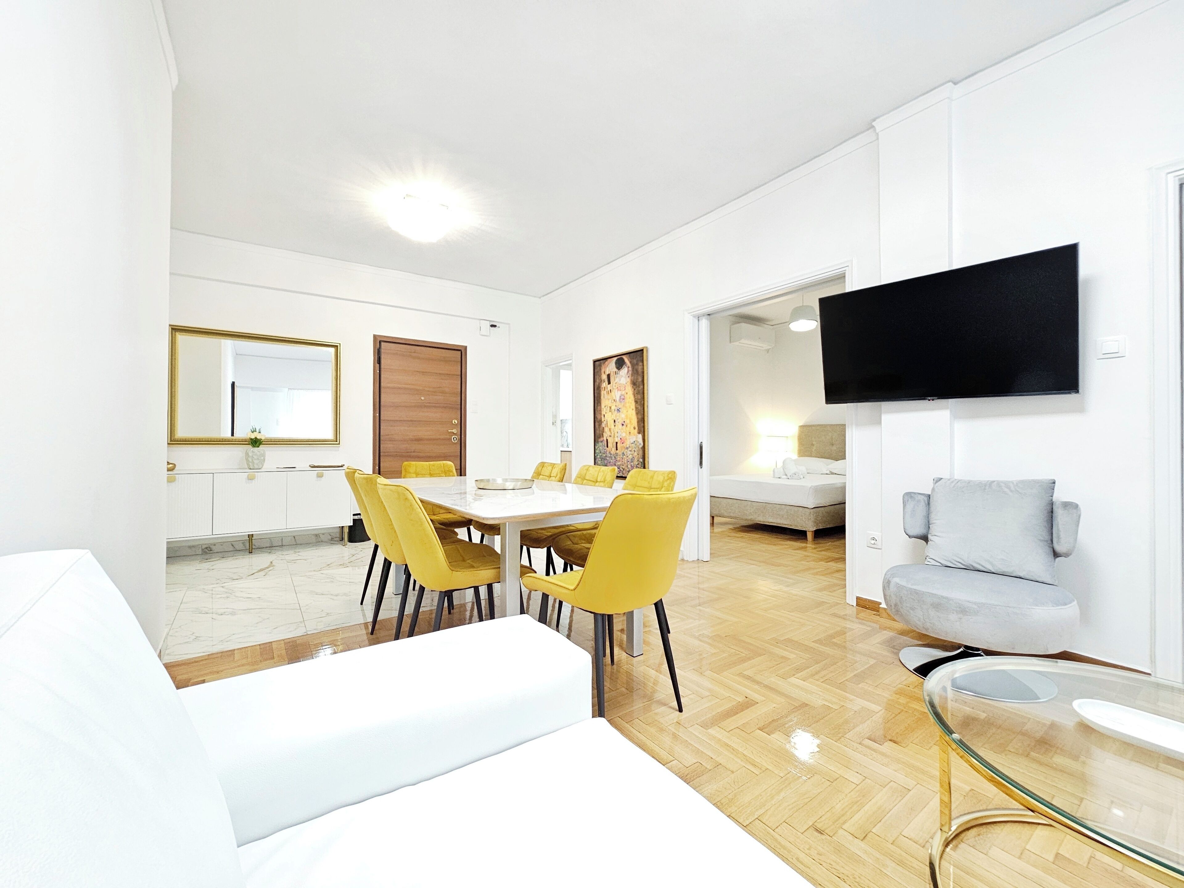Deluxe-Apartment, Stadtblick | Wohnbereich
