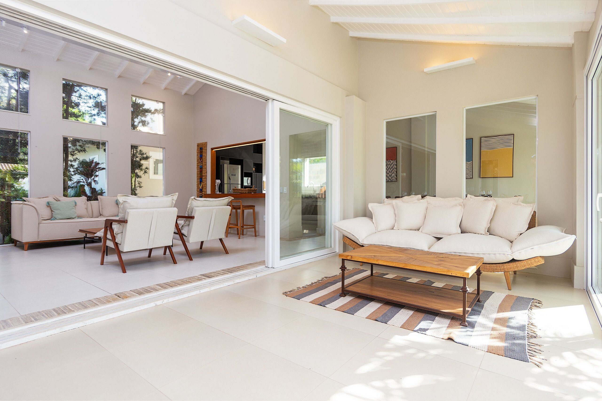 Casa luxo, 3 quartos, piscina particular | Área de estar