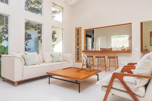 디럭스 하우스, 침실 3개, 전용 수영장 | 거실 공간