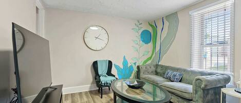 House, Multiple Beds, Patio, Garden View (Contemporary German Village: 3) | Living area | 42-inch flat-screen TV with digital channels