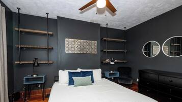 4 bedrooms, individually decorated, individually furnished, desk