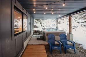 Cabin, 3 Bedrooms, Balcony | Terrace/patio