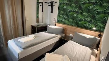 Basic Apartment, 2 Twin Beds, Non Smoking, Kitchenette | 1 bedroom, iron/ironing board, free WiFi