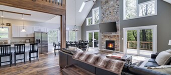 Spacious Mountain Chalet For Groups & Family Reunions with Pool & Lake Access!