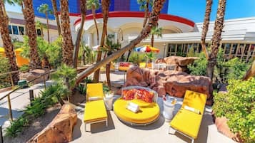 Seasonal outdoor pool, open 10:00 AM to 5:00 PM, cabanas (surcharge)