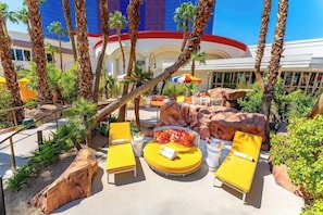 Seasonal outdoor pool, open 10:00 AM to 5:00 PM, cabanas (surcharge)