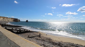 Vlak bij het strand