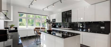 Kühlschrank, Ofen, Herdplatte, Geschirrspüler