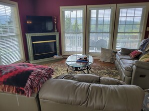 TV connectée, cheminée