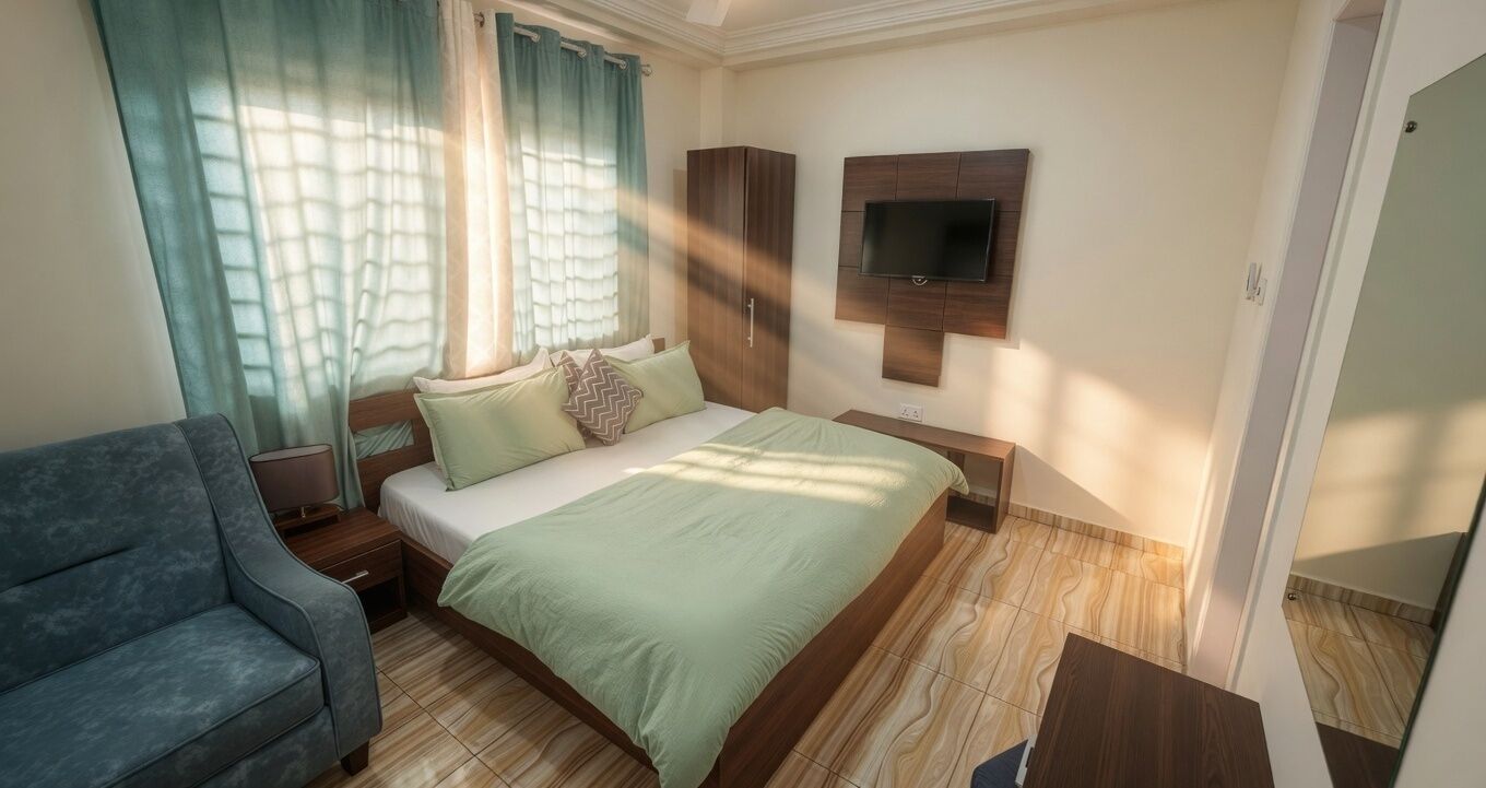 Luxury-Villa, 1 Queen-Bett, Kochnische