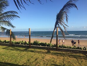 在海灘附近、躺椅、沙灘巾