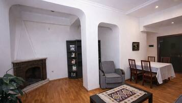 Desk, laptop workspace, blackout curtains, soundproofing