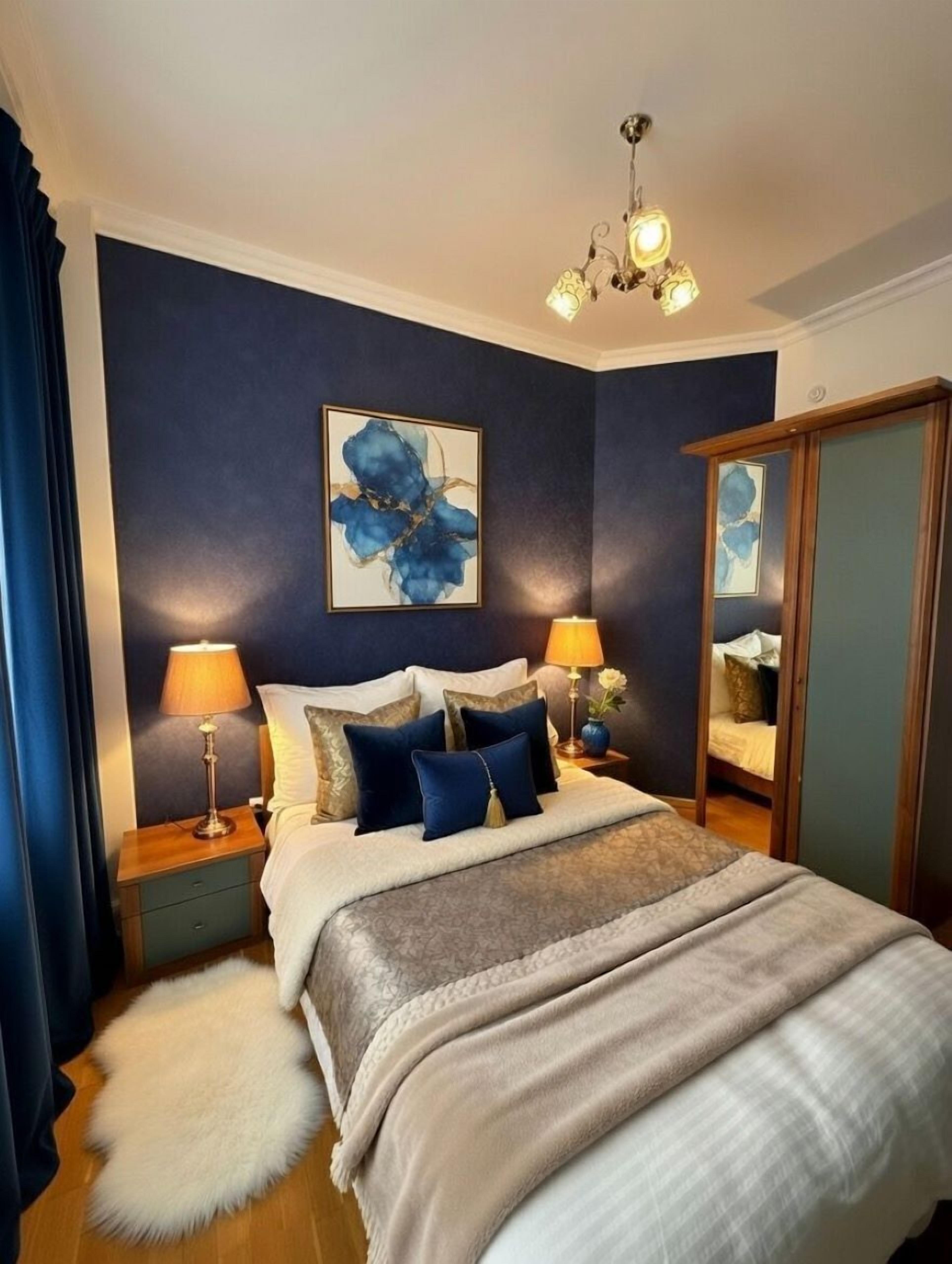 Apartment, 4 Bedrooms, Balcony, Sea View | Desk, laptop workspace, blackout drapes, soundproofing