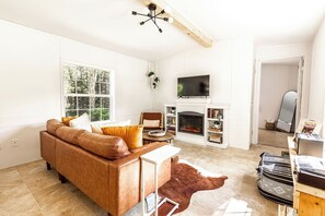 TV connectée, cheminée