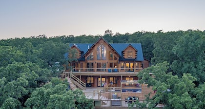 Tulip & Oak Cabin 5BR Lake Retreat with Epic Three-Level Deck