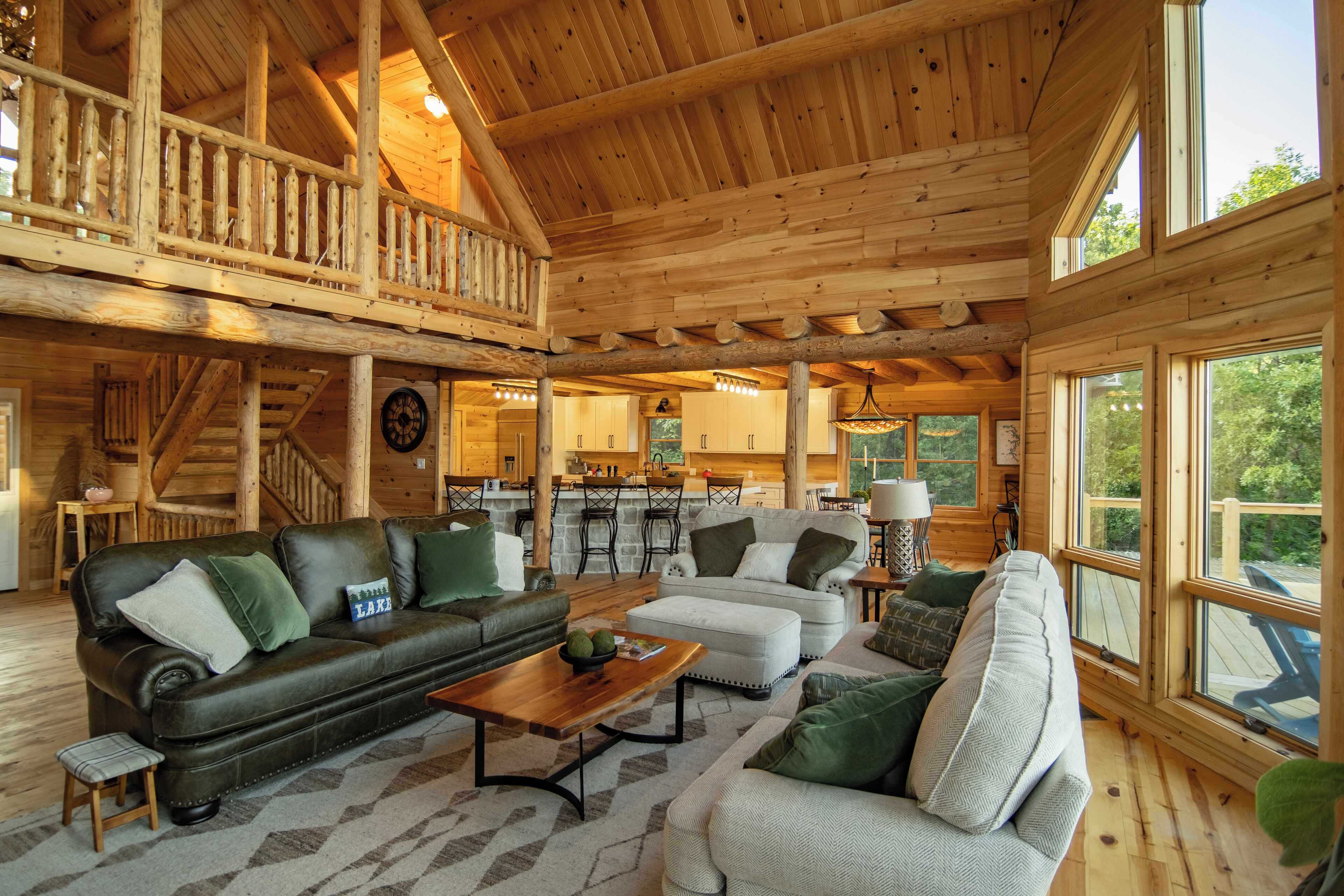 Smart TV, fireplace, video games, foosball