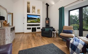 Fireplace, DVD player