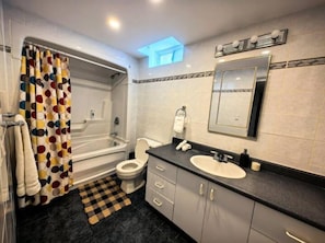 Shower, hair dryer